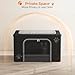 Honiakaka Cat Litter Box Enclosure with Cat Bed; Hidden Enclosure Litter Tray in Living Room, Bedroom, Corner; Kitten Washroom Fit Most of Litter Box; Large Pet Litter Box Pee Shield