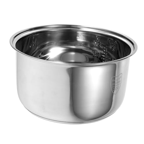 MUCKLILY Olla Arrocera Inoxidable de Resistente y Duradero Compatible con Arroceras Eléctricas Cocción Uniforme Casa y Oficina
