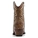 GLOBALWIN Camel Cowboy Boots For Women Cute Cowgirl Boots Women's Western Boots With Embroidery Side Zipper Chunky Heel Size 11M