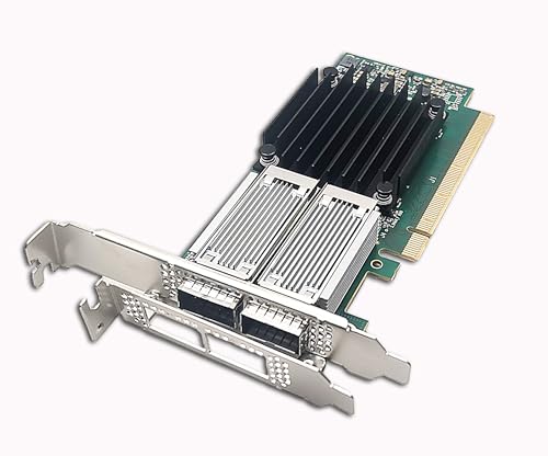 Adaptador PCIEx16 IB/Ethernet de 100 GbE doble puerto QSFP28 con chipset Mellanox ConnectX4 MCX456A-ECAT, tarjeta de servidor de red VPI EDR de 100 Gbps compatible con Windows/Linux/VMare/OFED