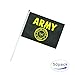 TSMD US Army Gold Crest Stick Flag 50 Pack Small Mini Handheld United States Military Flags On Stick,Decorations Supplies For Army Party Events Celebration