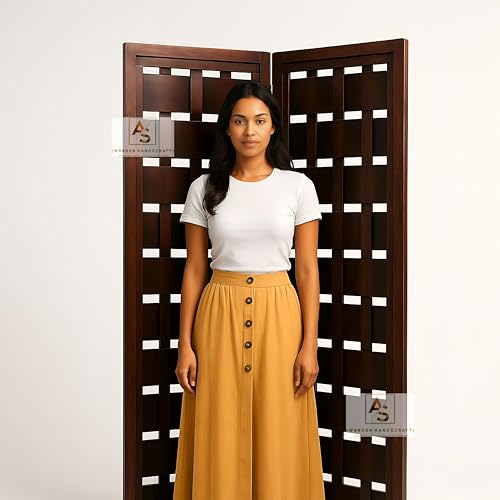 Image of Partition for Living Room,Divider,Partition Wall Divider Screen Separator, Wall Panel Divider for Hall | Bedroom |Office | Puja Room | Restaurant Net Look (6 Feet -2 Panels)