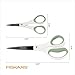 Fiskars Everyday Fashion Scissors, Non-Stick Stainless Steal Blades, Forest Fern, 2-Pack, 8 Inches and 5 Inches