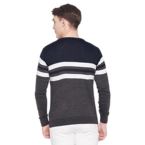 Image of Duke Stardust Men Full Sleeve Round Neck Sweater (SDS8099 Anthra L)