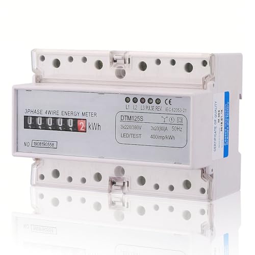 Contatore di energia elettrica Consumo di energia Contatore di potenza elettrica digitale Contatore KWh trifase 20-80A 220/380V