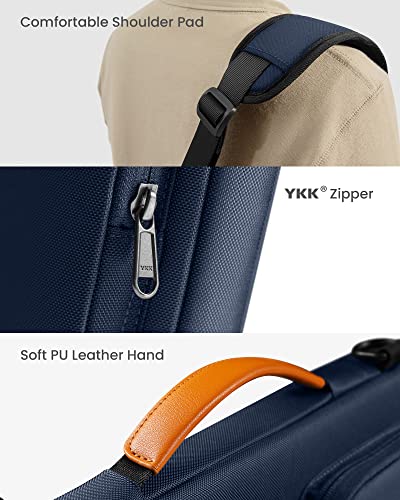 Tomtoc 360 Protective Laptop Shoulder Bag For 15 Inch Microsoft New Surface Laptop 5/4/3, Dell Xps 15 Plus, 15-Inch Macbook Pro A1990 A1707, Water-Resistant Accessory Case For Acer Hp Chromebook 14 #TOP5