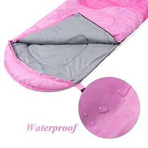 Sleeping Bag - 3 Seasons for Adults Boys Girls Camping Hiking - Warm Cold Weather Lightweight Portable with Compression Bag for Backpacking in Spring, Summer, Fall and Winter — photo 3 of 6