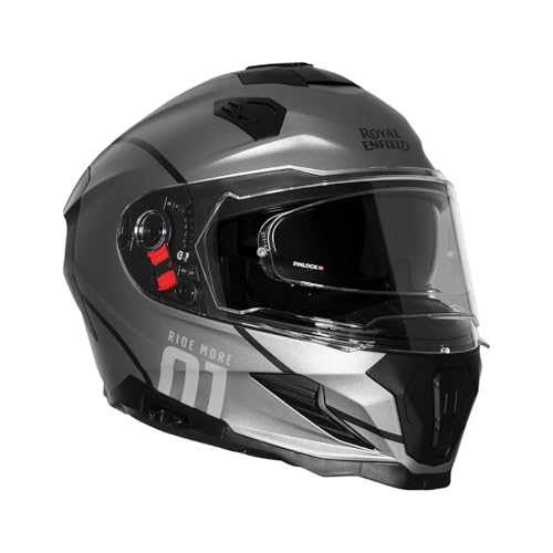 Image of Royal Enfield Velocity Full face Helmet| ISI & ECE 22.06 Certified | ABS Shell & EPS Liner | Pinlock Ready Anti-Scratch Visor | Sun Visor | Rear Spoiler | Polygiene Washable Liner | Multi Air Vents