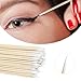 Egaageoi 200 Count Pointed Cotton Swabs - 4-Inch Precision Cotton Tipped Applicators for Microblading, Nail Polish, Eyebrow and Eyeliner Application, Lint-Free for Cosmetic Touch-Ups and Skincare