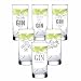 Produktbild 6er Set Gin am Ende ergibt Alles einen Gin der Abend kann beGINnen You Are The Gin to My Tonic It's Gin o'clock nach Mir die GINflut When Life Hands You Lemons Make a Gin and Tonic