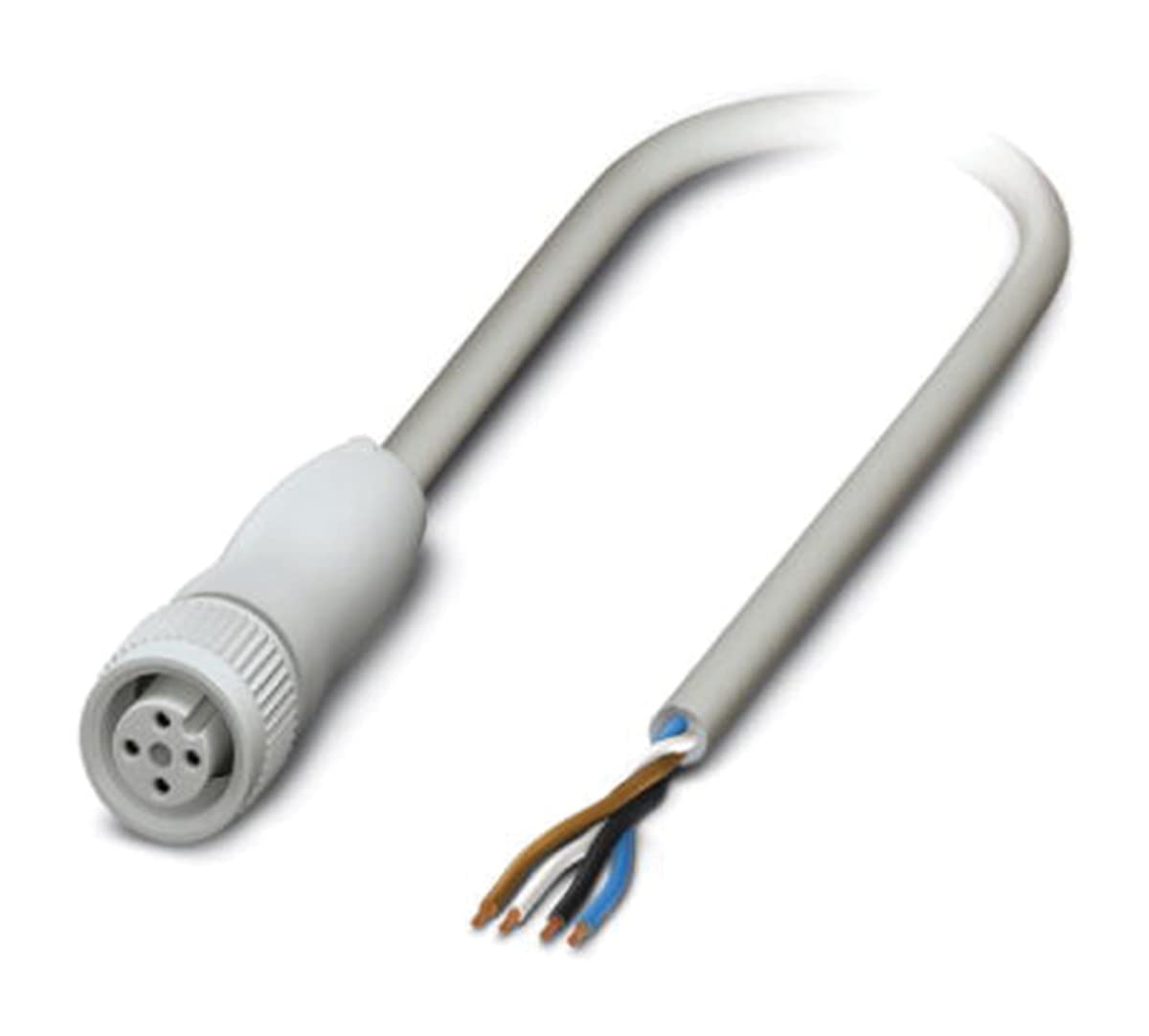 Phoenix 1404010 - Sensor/Actuator Cable sac-4p-1,5-600/m12fs fb, Grau