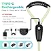 BSEEN Light Up Dog Leash - LED Dog Leash Type-C Rechargeable, 13 Lighting Modes, Glow in The Dark Pet Lead with Soft Handle for Small Medium Large Dogs Night Walking Safety (RGB, 4 Ft)