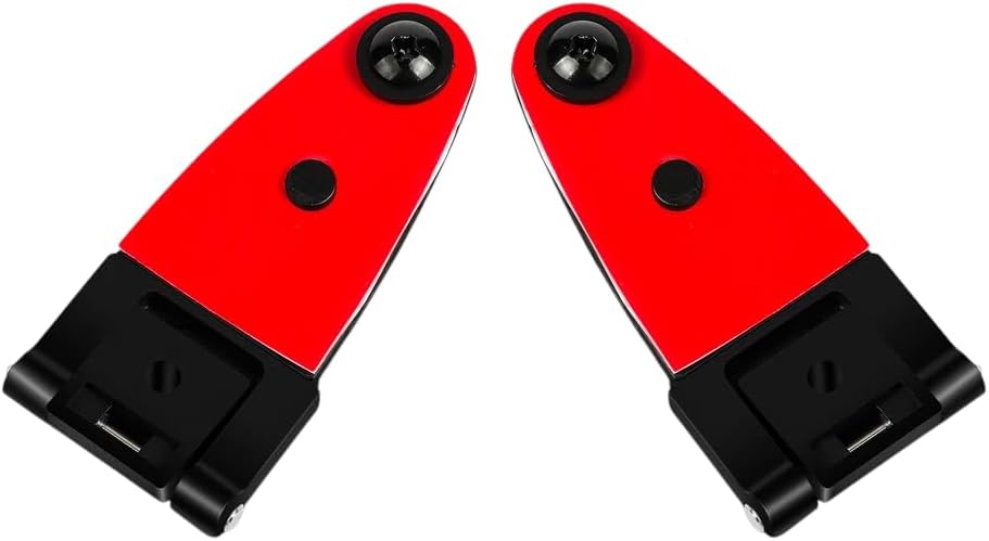 2 All Glass Rear Door Hinges with Hardware 103528-100XL/100LE Fits for LEER Truck Cap