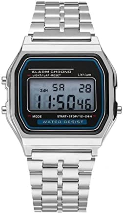 Acnos Brand Digital 4 Colours Vintage Square Dial Unisex WR70ist Watch for Men Women Pack of 1 (WR70)