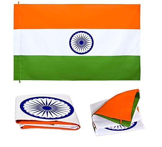 Altrona India Flag II National Flag of India Made of Pure Cotton of Size 27 x 40 Inches made of Pure Khadi Fade Proof Flag