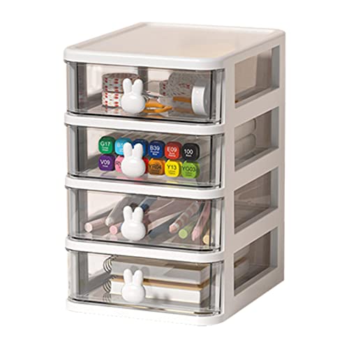 Eastuy Schreibtisch Organizer Mit Schubladen, Transparent Schubladenbox Multifunktionaler Kosmetik Organizer Büro Organizer Kosmetik Aufbewahrungsbox Für Schmuck, Haarschmuck, Bastelbedarf