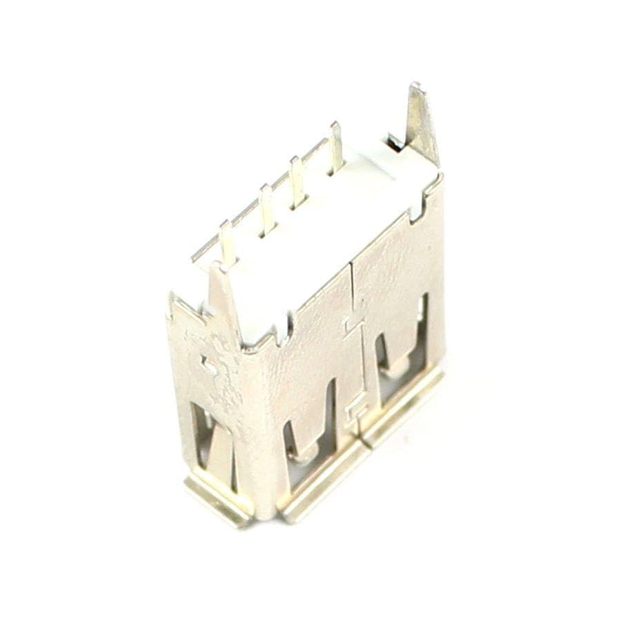 Generic 100 Pcs USB Female Type A 4 Pin DIP Socket Connector 15.0