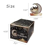 hhdatc Black Eid Mubarak Money Box Gold Cash Pull Gift Box for Ramadan Kareem Party Favors, Eid Surprise,Happy Eid Party Decorations