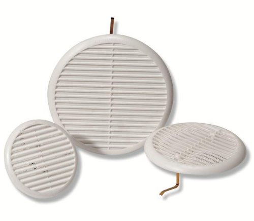 Griglie Aerazione Pvc C/Rete Tonde Tur 125 B