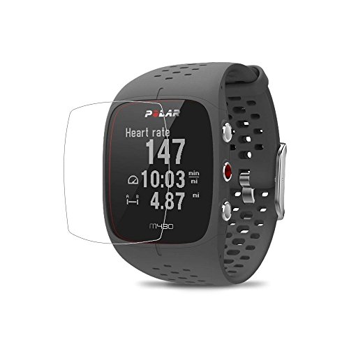 (Pack de 6) Polar M400/430 Protector de Pantalla, Cobertura Completa Ultra-delgada a prueba de explosiones Antiarañazos HD Protector de Pantalla Transparente para Polar M430/400