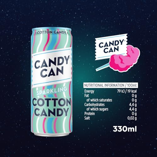 Candy Can Sparkling Drink - Cotton Candy Zero Sugar 330 ML (UK)