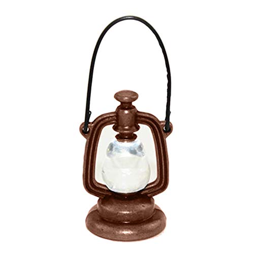 Yisily Miniture Laterne Puppenstuben Öllampe Miniatur Mini Light Metal Vintage Licht Zubehör Simulation Modell Spielzeug…