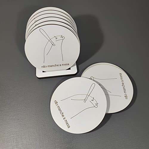 Kit Porta Copos do Meme Flork - Não manche a mesa