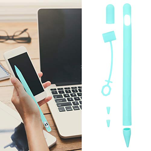 ULTECHNOVO Conjunto de Capa de Manga de Caneta Stylus de Silicone Verde Pontas de LÃ¡pis Capa Protet