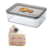 Large gamme d'applications : boîte à fromage pour réfrigérateur - Design plat empilable pour un rangement optimal que ce soit comme boîte à fromage, boîte à saucisses ou pour fruits et légumes, parfaite comme boîte de réfrigérateur