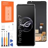 Screen for Asus Rog Phone 7 Screen Replacement for Asus Rog Phone 7 Ultimate LCD Screen AI2205_C Touch Display Digitizer Assembly Repair Parts（Black No Frame）
