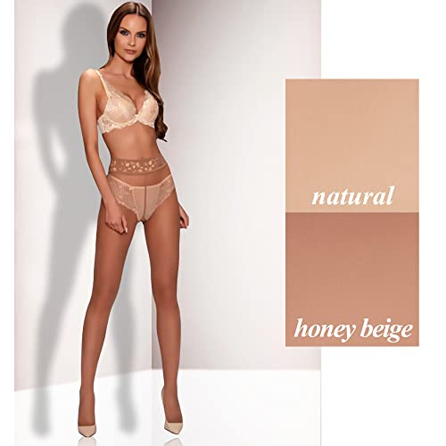 Image of Mila Marutti Sheer Tights for Women | Pantyhose Stockings Nylons | Made in EU