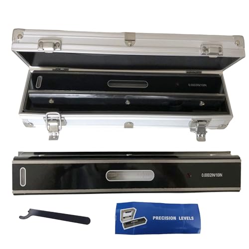 12 Inch Master Precision Level with Metal Box instruction manual 0.0002/10 Accuracy Strip Level for Checking the Straightness Parallelism The Surface of Machine Tools (12 Inch)