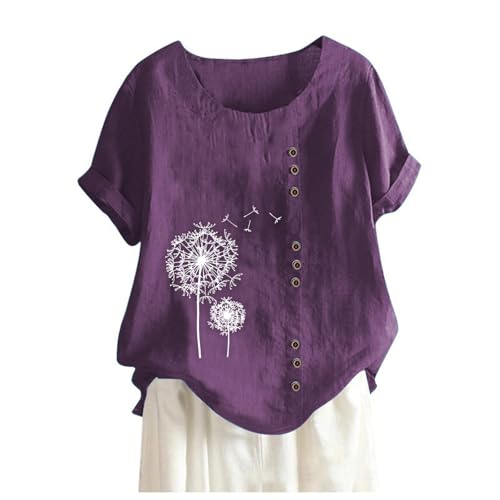 Women's Linen Linen Summer Black Romper Shorts Floral Shirts Maternity Summer Tops Tops for Maxi Skirts Oversized Blouses Matching Set Outfits 2 Piece Dressy Sets Alternative Clothing