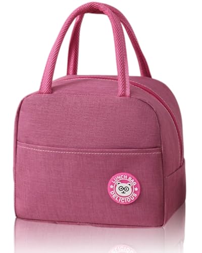 【Ampia Applicazione】Questa borsa termica piccola può essere utilizzata per trasportare pranzo, piccoli snack, frutta, adatta per picnic, studenti, impiegati, viaggi, ecc., Molto comoda per l'uso.