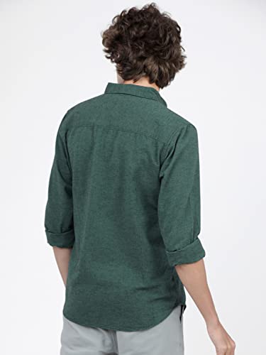 Image of KETCH Men's Cotton Slim Fit Solid Full Sleeve Shirt