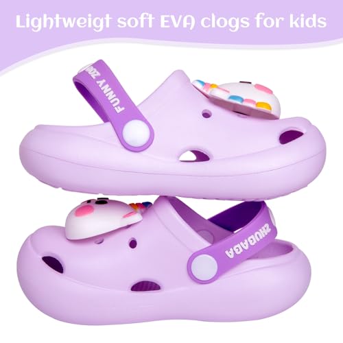 Image of Toddler Little Kids Clogs Slippers Sandals, Non-Slip Girls Boys Clogs Slide Lightweight Garden Shoes Slip-on Beach Pool Shower Slippers