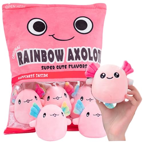 Jouet en peluche Axolotl coussin kawaii idéal pour la sieste des enfants