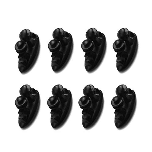 FIOLTY Clip 8pcs Coche 3D Etiqueta engomada del Coche Accesorios de Estilo para Lada Niva sintonización Accesorios Taiga 4x4 Granta: Negro