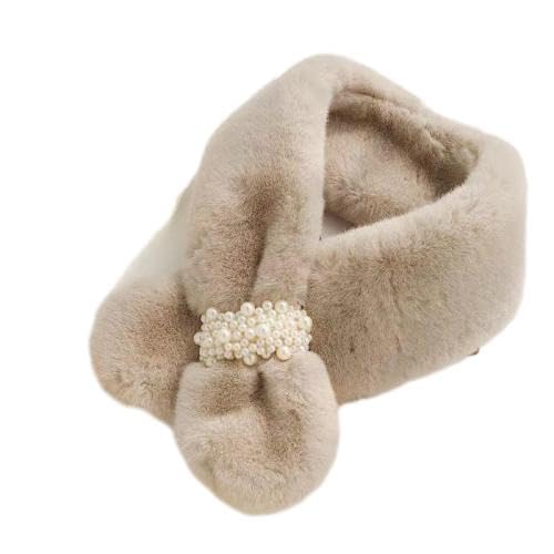 フェイクファー マフラー レディース 差し込み エコファー 冬 秋冬 結婚式 パーティー ストール ショール パール付き 入学式 卒業式 二次会 発表会 演奏会 フォーマル