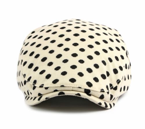 Image of Cotton Newsboy Cap,Breathable Ivy Gatsby Cabbie Beret Hat for Men's Women Driving Hunting Golf