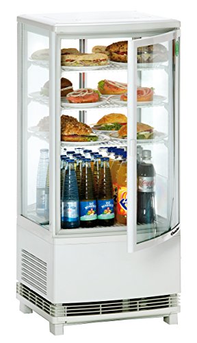 Preisvergleich Produktbild MINI-KUEHLVITRINE 86L, WEISS