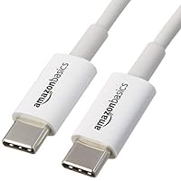 Amazon Basics Cavo di ricarica rapida da USB-C a USB-C, velocità 480 Mbps, certificato USB-IF, per...