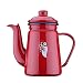 Cafetera Induccion Cafetera Italiana Express De Espresso Molinillo De Café Cafetera Esmalte De Mano Esmalte Esmalte Fino De Boca Esmalte GAOFENG (Color : Red, Tamaño : 1000ml)