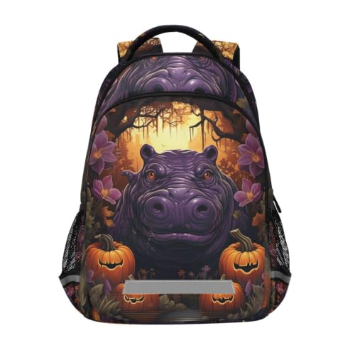 Sac à dos école Citrouille d'Halloween pour voyage et cours ados