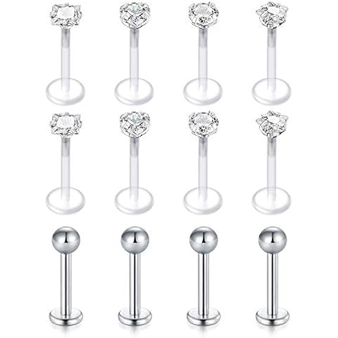 LAURITAMI Piercing Labio Labret Tragus Helix 12pcs Cover