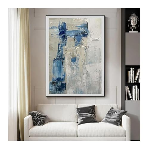 Toile peinture bloc de couleur pour habiller un grand mur vide
