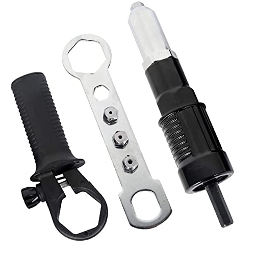 XTVTX Adaptador de pistola de remachar eléctrico adaptador de taladro para remachar, herramienta de...