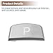 HEROFFIX Gear Shift Button Cover LR086213 Knob Lever Parking P Button for Land Rover Range Sport 2014-up Car Interior Trim Replacement Accessory Gray