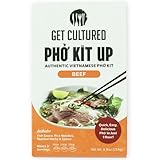 Get Cultured Box DIY Beef Pho Kit (Phở Bò), Make Authentic Vietnamese Beef Noodle Soup Broth, Includes Herb Bag, Rice Noodles, 1 Hour Prep Time, 3 Servings