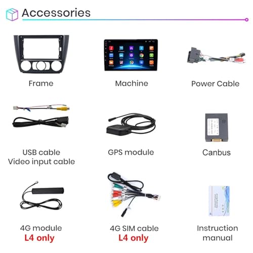 Autoradio Android 10 BMW E87 E81 E82 E88 GPS Tactile 2 Din WiFi - 8